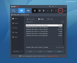 Bandicam - Output Folder Output Folder