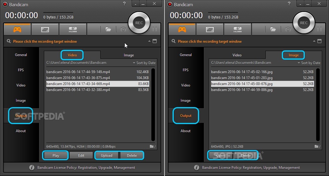 how to use bandicam screen recorder