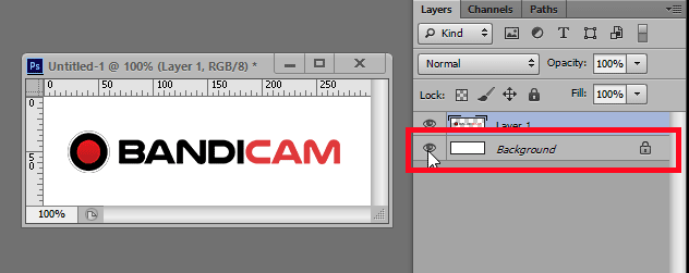 How to Create a Transparent Background in Photoshop, Bandicam