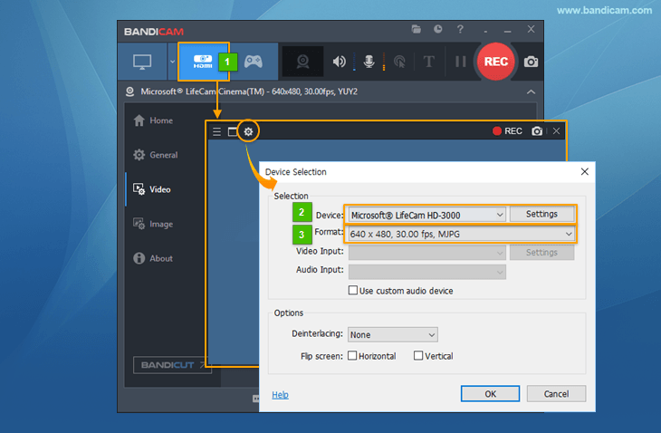 How to record your webcam with audio