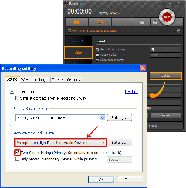 How to record microphone, windows xp