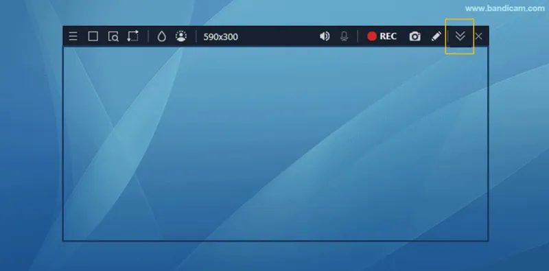 Move the Rectangle area control bar