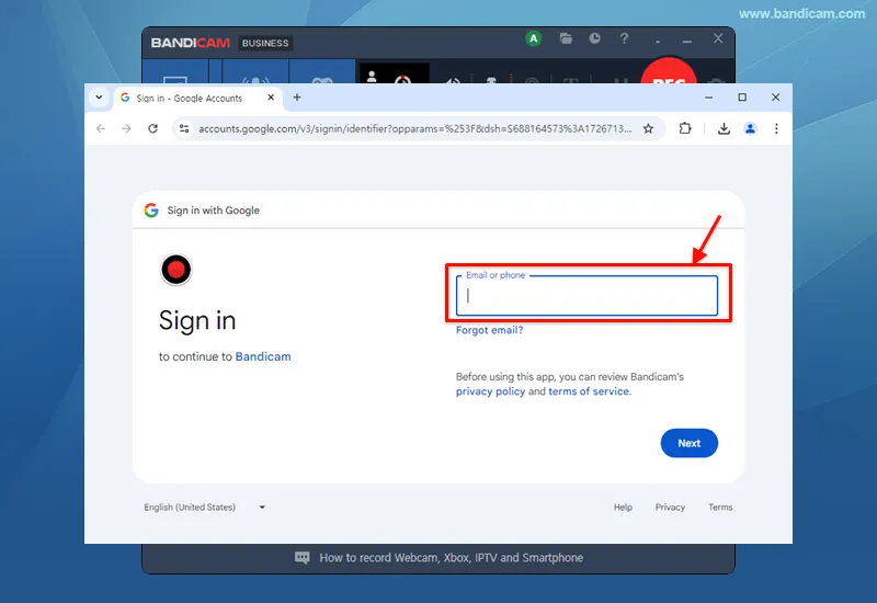 Google account sign in