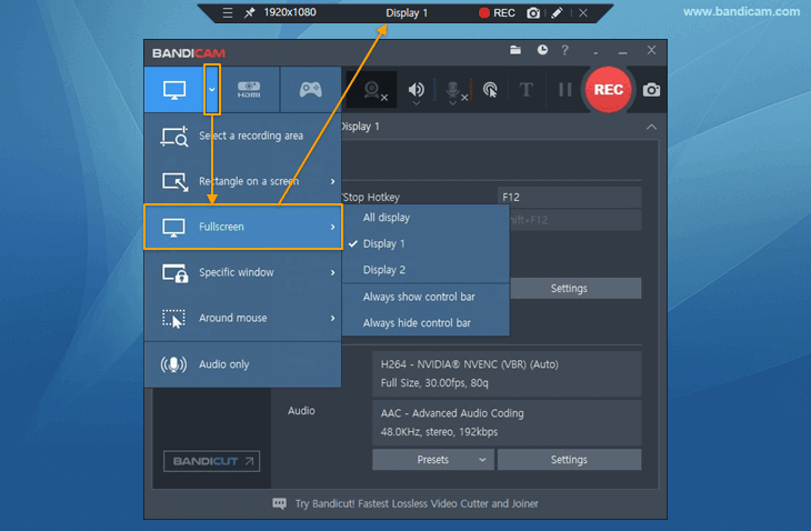 Bandicam 6.2.4.2083 instaling