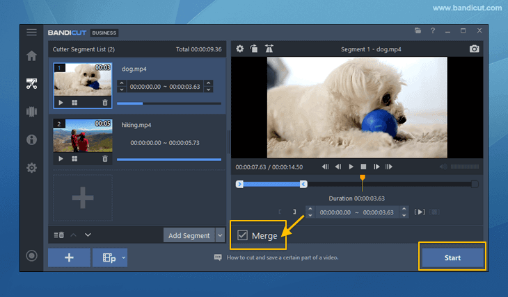 cut and merge multiple files