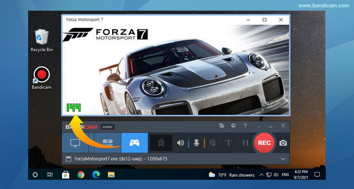 Need For Speed game recording software - Bandicam Game Recorder