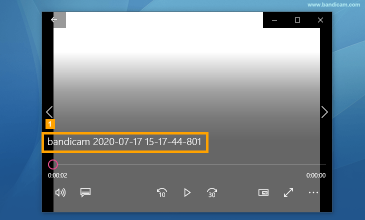 does bandicam have a watermark on screenshots