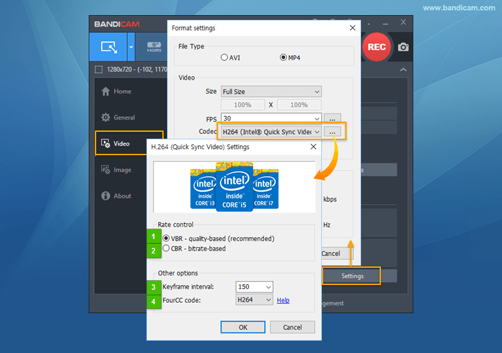 Intel Quick Sync Video For Screen Recording H264 Hevc