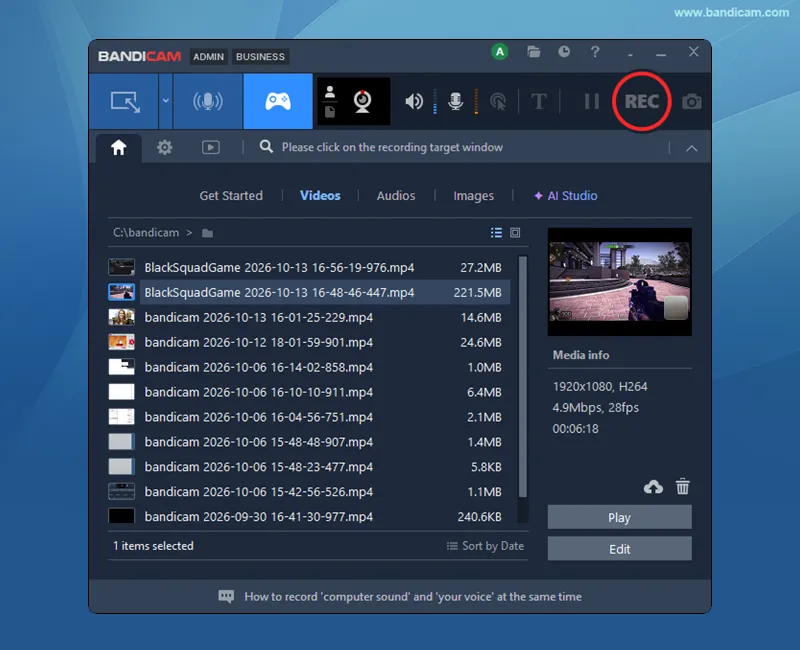 Posneti videoposnetki