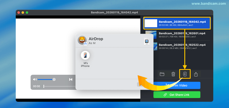 send video via airdrop