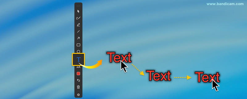 drag and move text drawing
