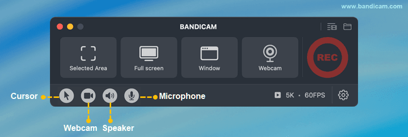 Bandicam överläggsväxlar