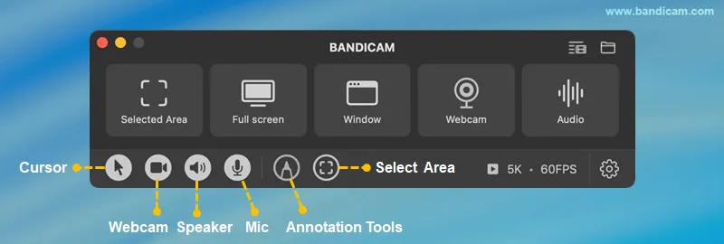 Bandicam overlay toggles