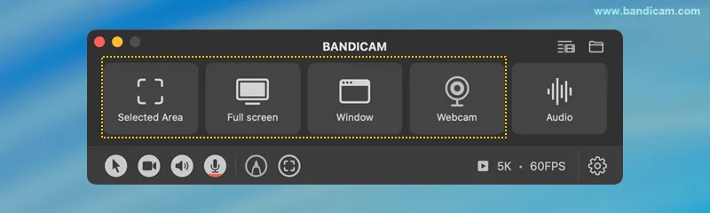 mac screen recording modes