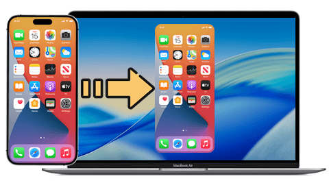 spegla iPhone-skärm till Mac