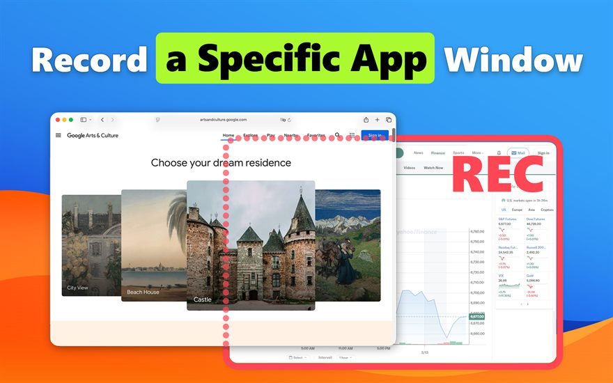 Bandicam for macOS - Record a Specific App window