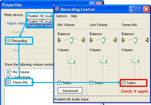 Microphone Setting Windows Vista