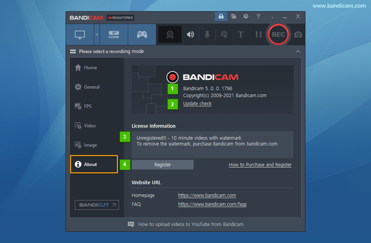 does bandicam have a watermark