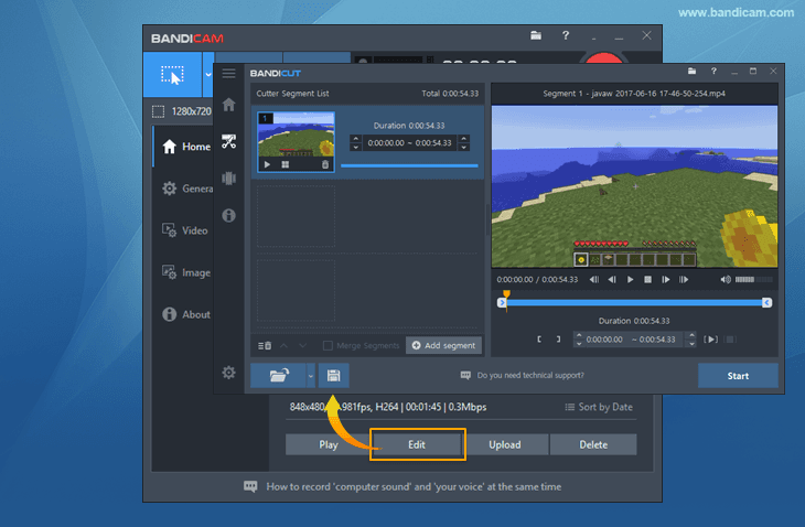 bandicam video editor free download