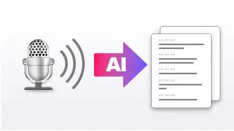 AI audio transcription in Bandicam