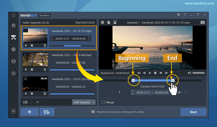 choose the portion to keep