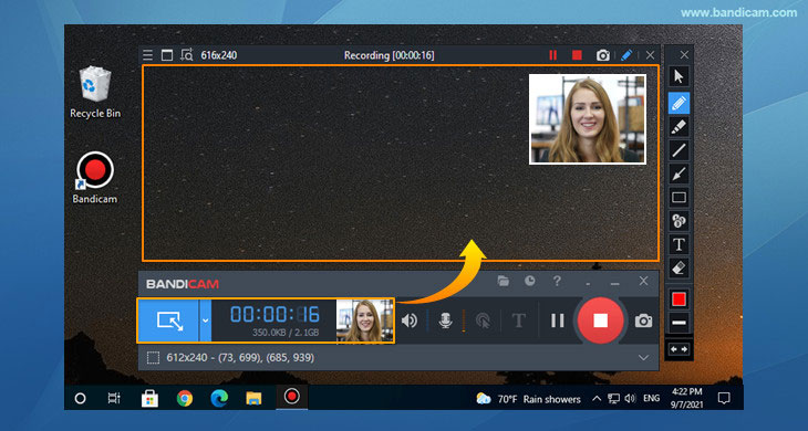 facecam and screen recorder