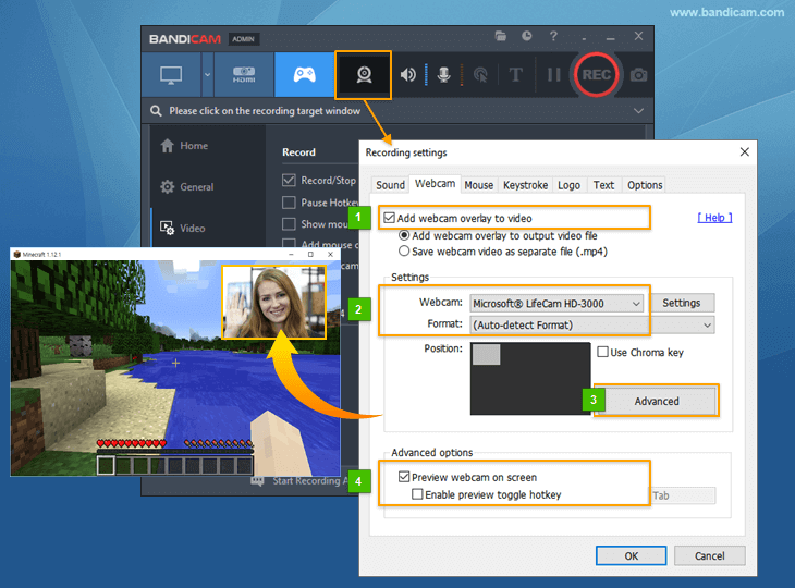 online screen recorder with facecam