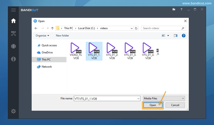 how to open vob files