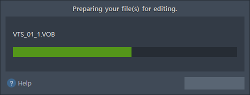 Converting VOB, Preparing your file(s) for editing