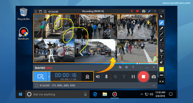 Bandicam Screen Recording software, Free trial & download available