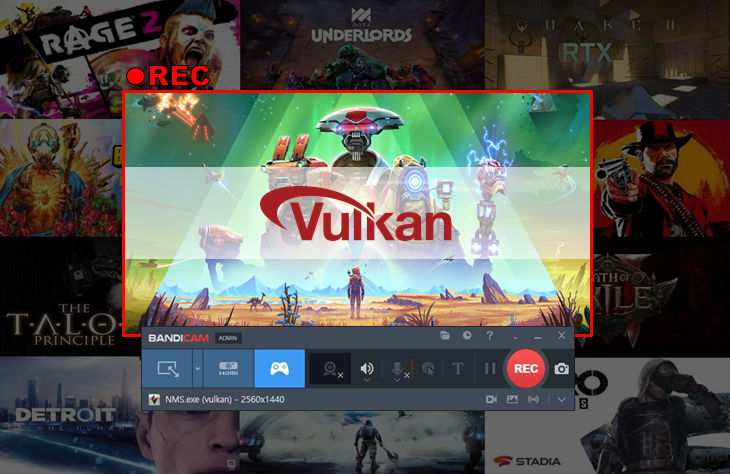 Vulkanゲームキャプチャーソフト